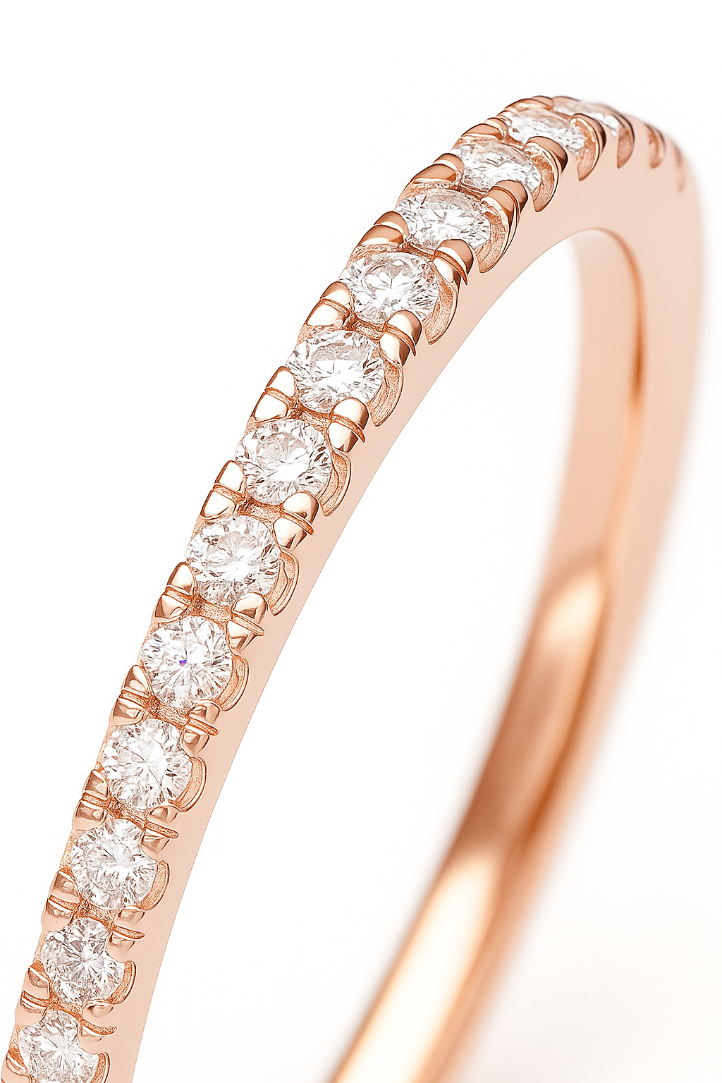 Anillo medio Cintillo modelo Élise Oro 18k