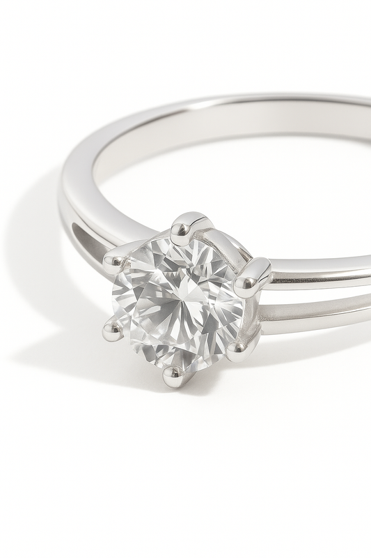 Anillo Solitario modelo Aurora