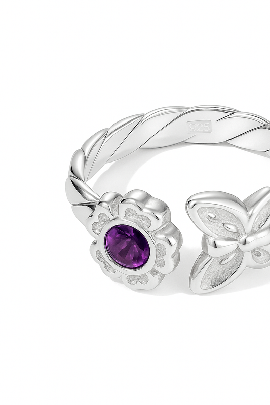 Anillo Midi Mariposa modelo Lyra