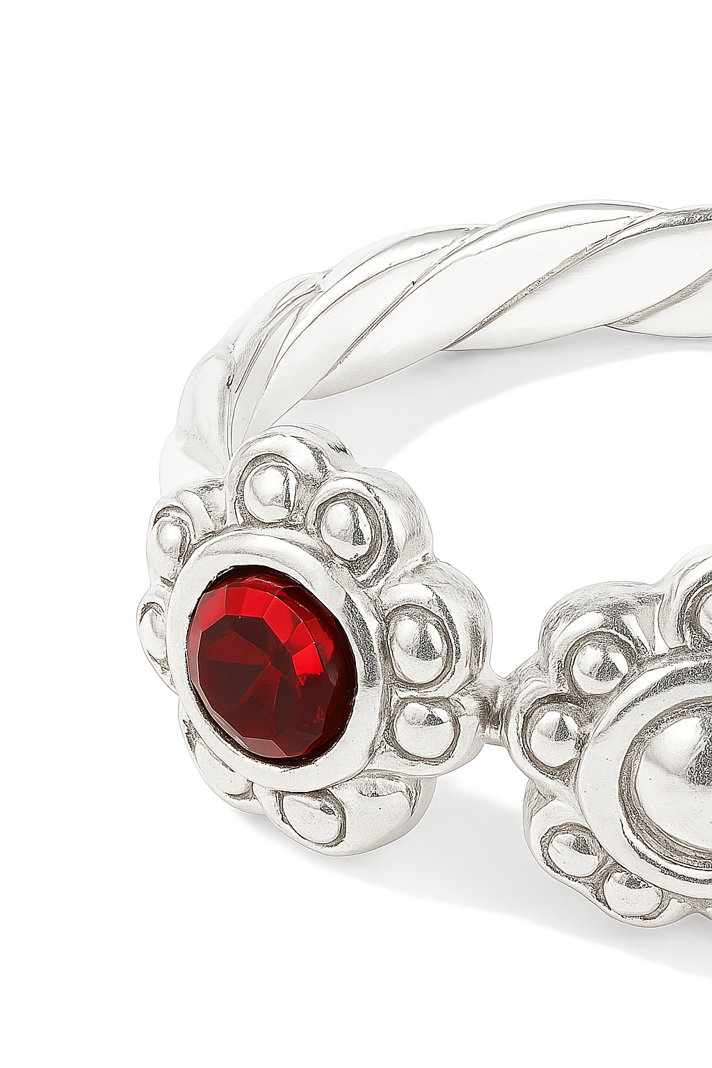 Anillo Midi doble Flor modelo Edda