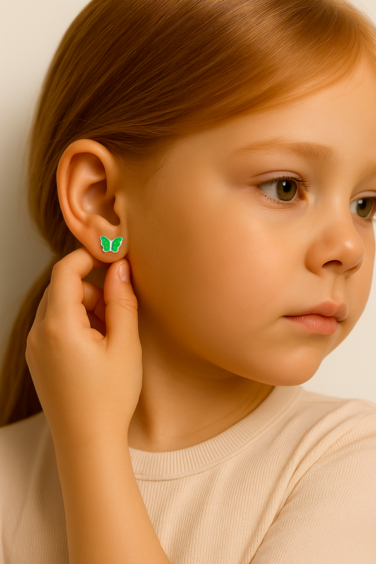 Aros de Mariposa Modelo Mila