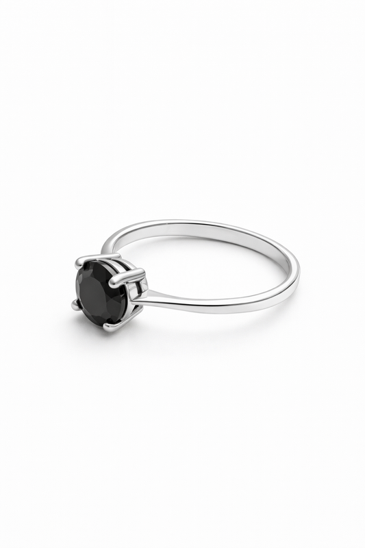 Anillo Circón Negro modelo Noctis
