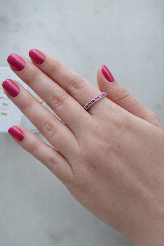 Anillo medio cintillo modelo Siena