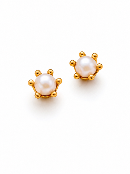 Aros abridores con perla modelo Aerin