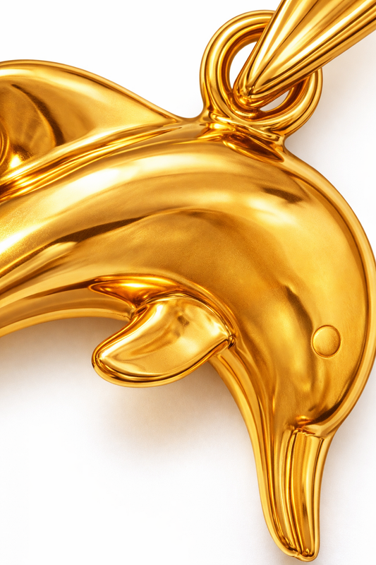 Colgante Delfín de Oro 18k modelo Nereus