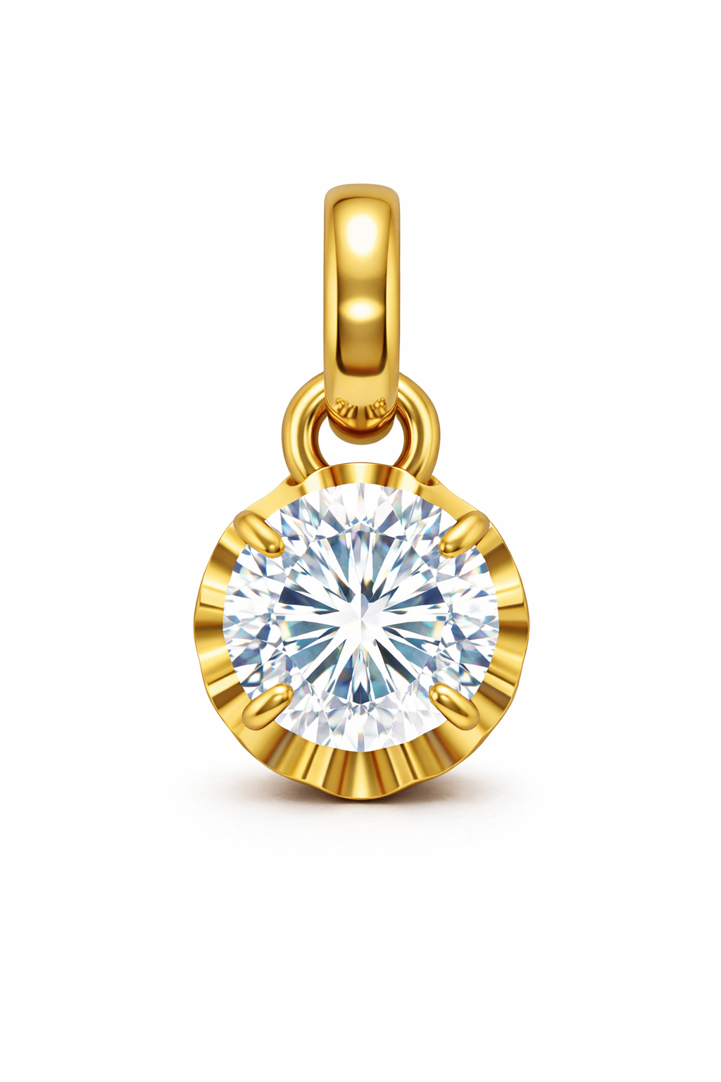 Colgante Chaton Oro 18k Modelo Seren