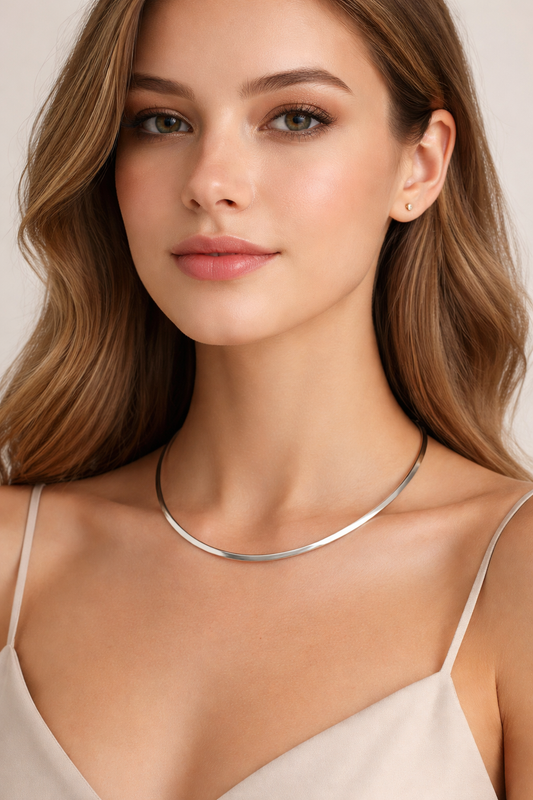 Collar de Plata 45 cms modelo Aeris