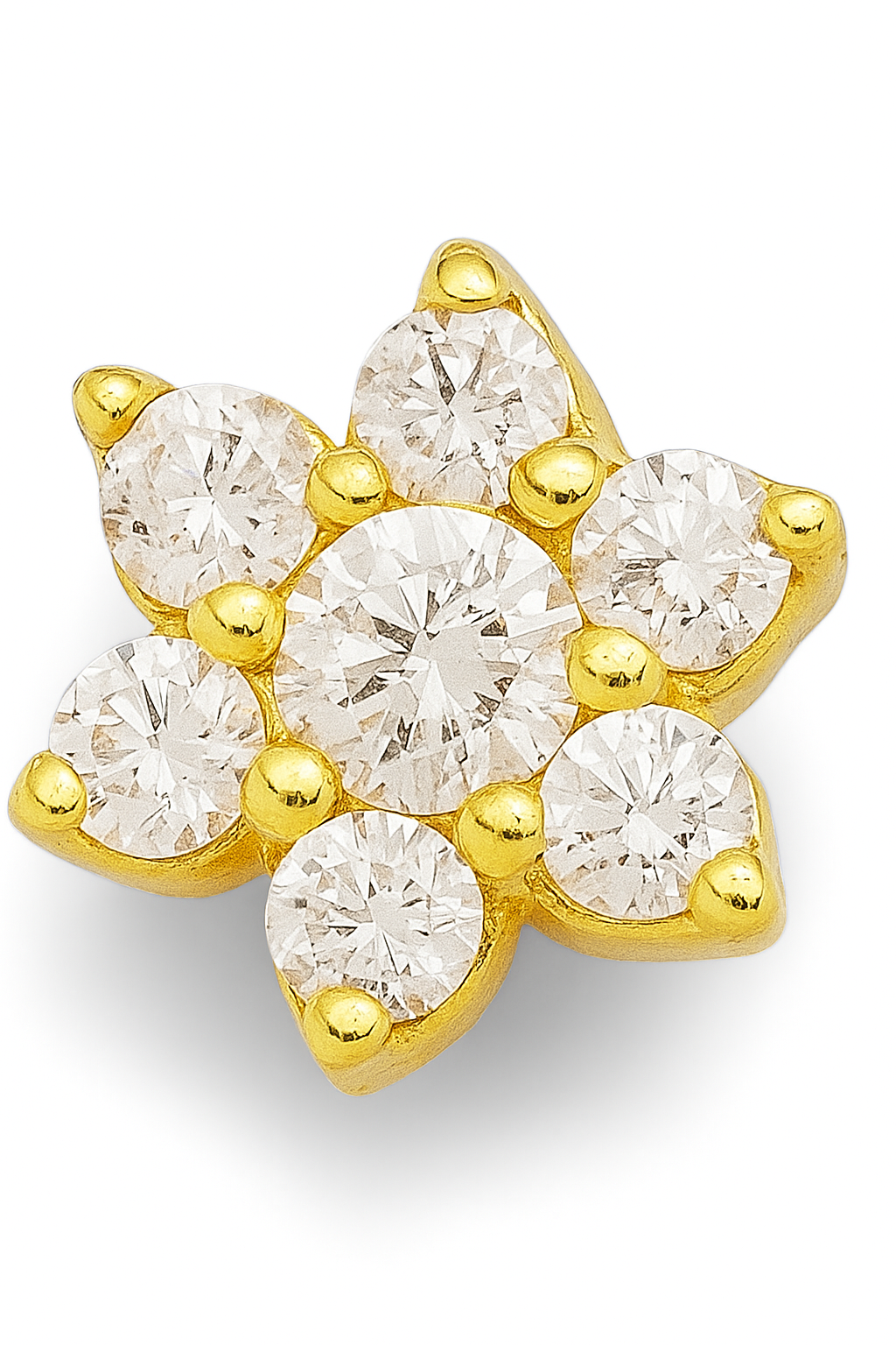 Aros Flor Oro 18k modelo Amaris