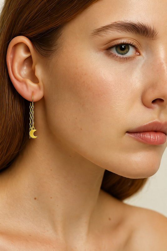 Pendientes de Luna modelo Aylira