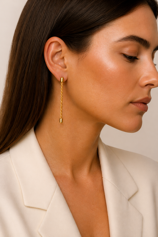 Pendientes trenzados modelo Elara