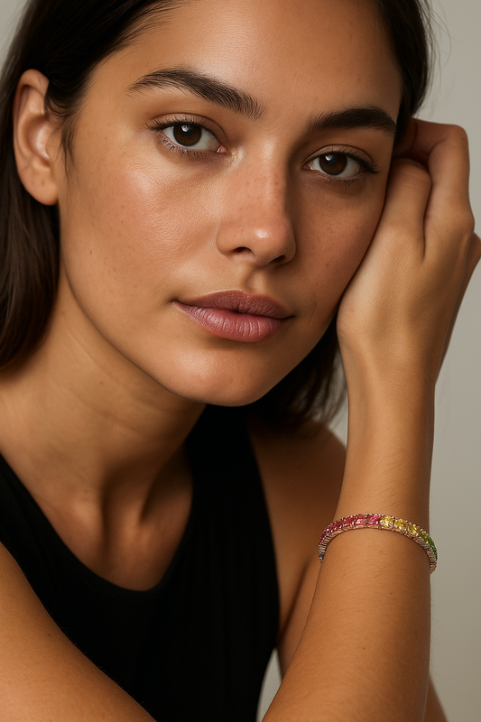 Pulsera Tennis multicolor modelo Kalea