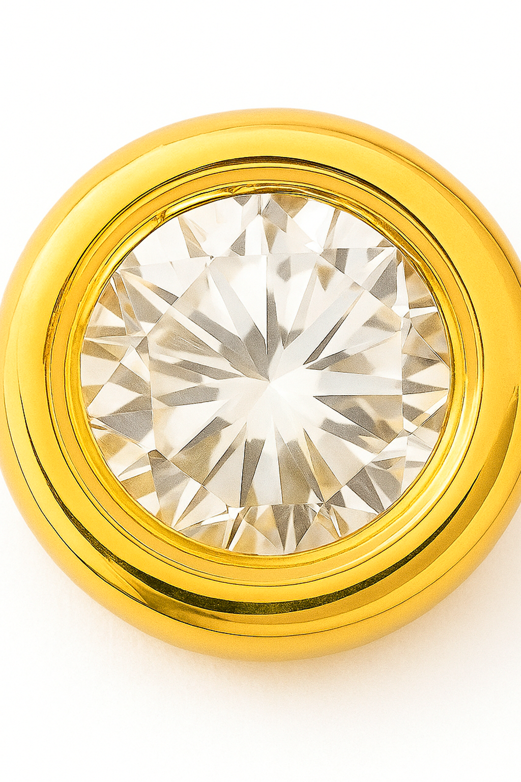 Colgante circular modelo Aureo en Oro 18k