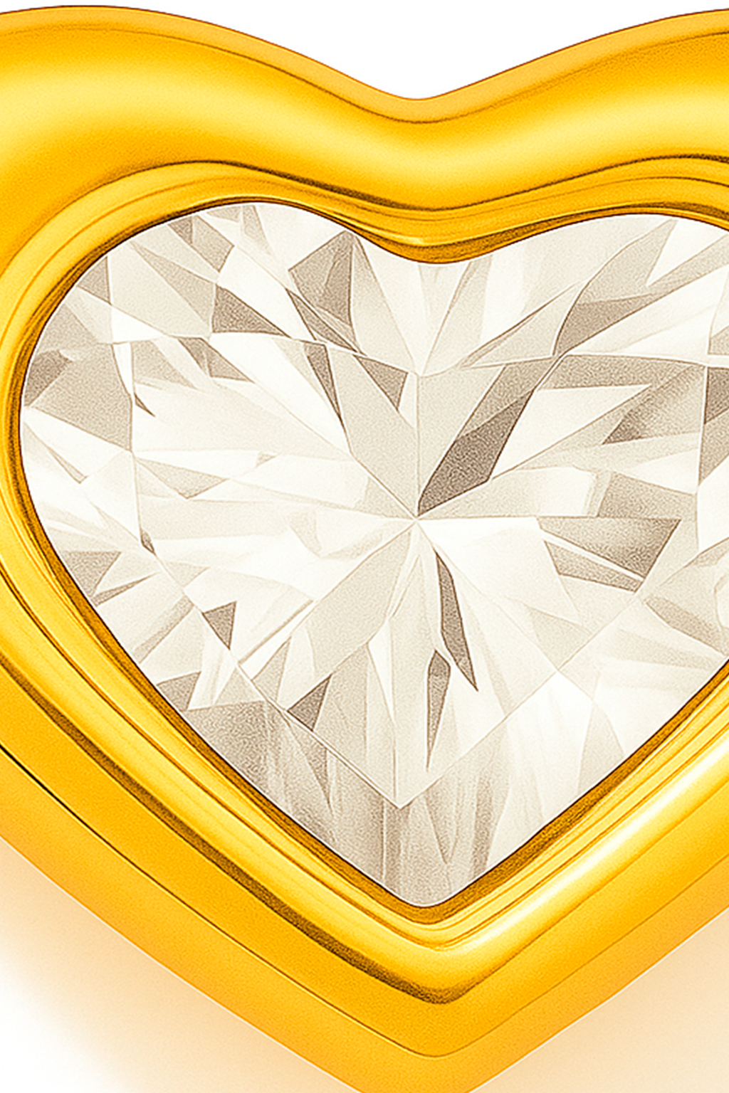 Colgante corazón circon modelo Amoris oro 18k