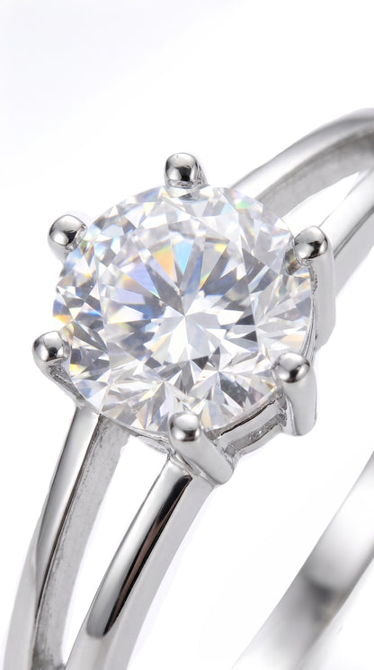 Anillo Solitario modelo Aurora