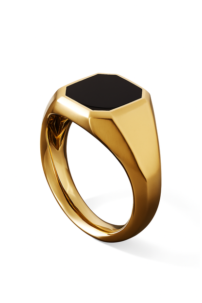 Anillo Sello modelo Aldric Oro 18k