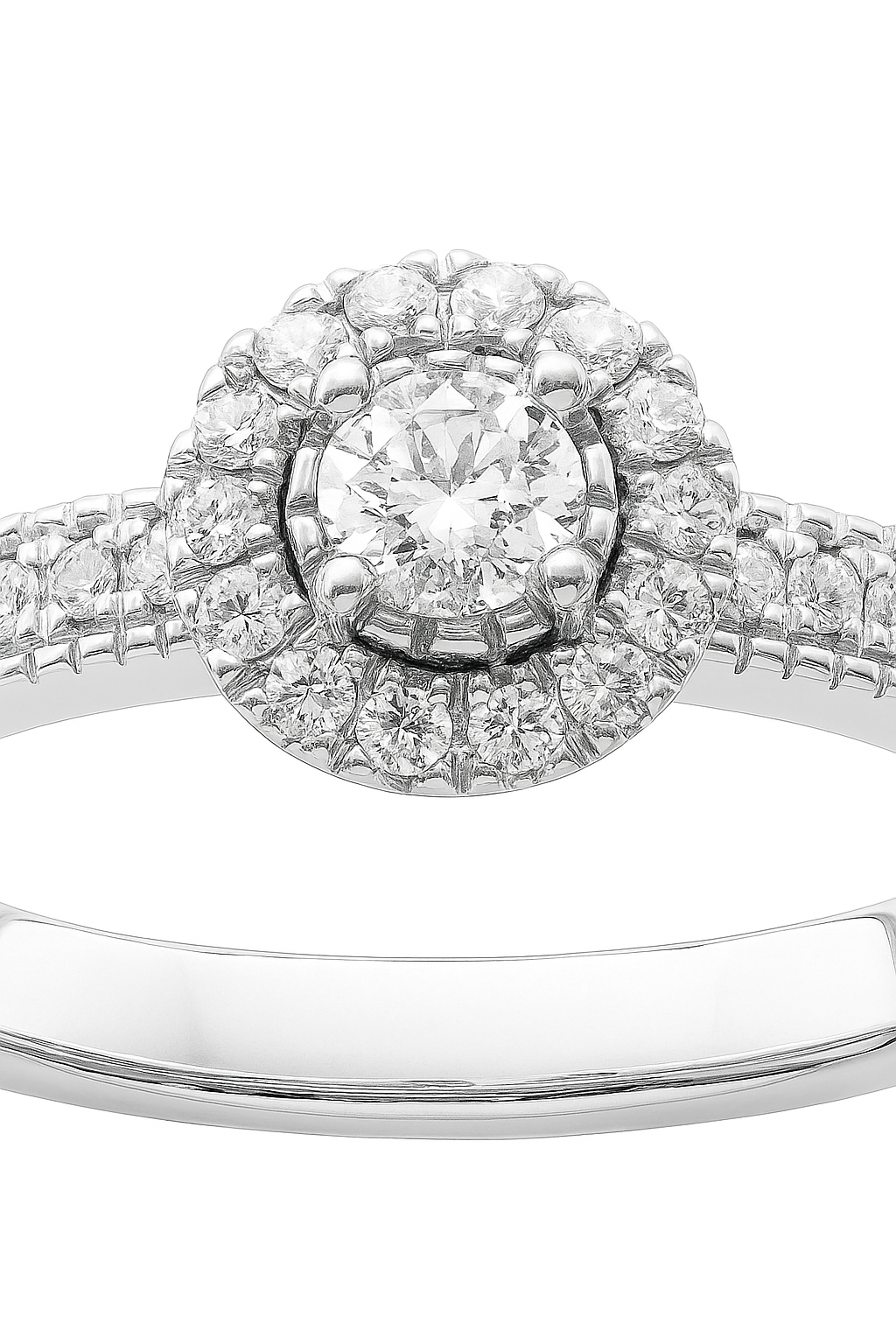 Anillo Halo modelo Seraphine Oro 18k