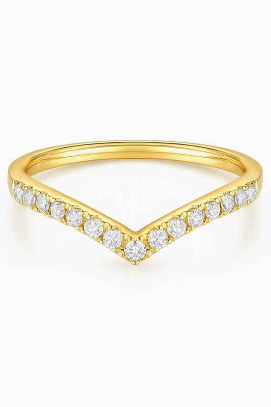 Anillo "V" modelo Valerie Oro 18k