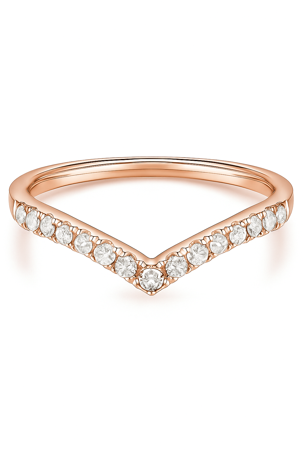 Anillo "V" modelo Valerie Oro 18k