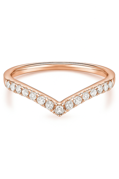 Anillo "V" modelo Valerie Oro 18k