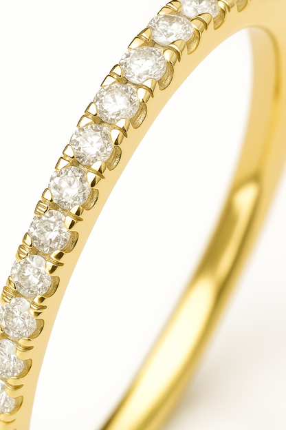 Anillo medio Cintillo modelo Élise Oro 18k