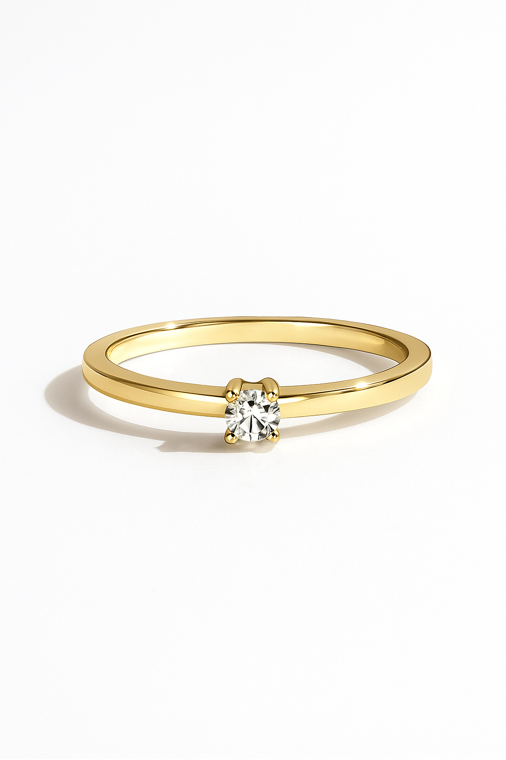 Anillo Solitario modelo Elara Oro 18k