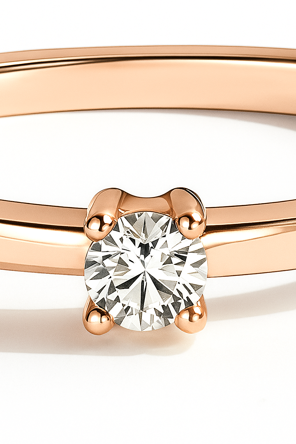 Anillo Solitario modelo Elara Oro 18k