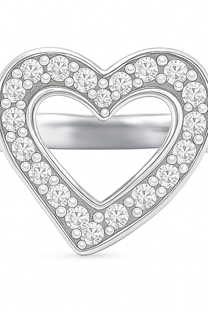 Anillo Corazón Brillante modelo Amorette Oro 18k