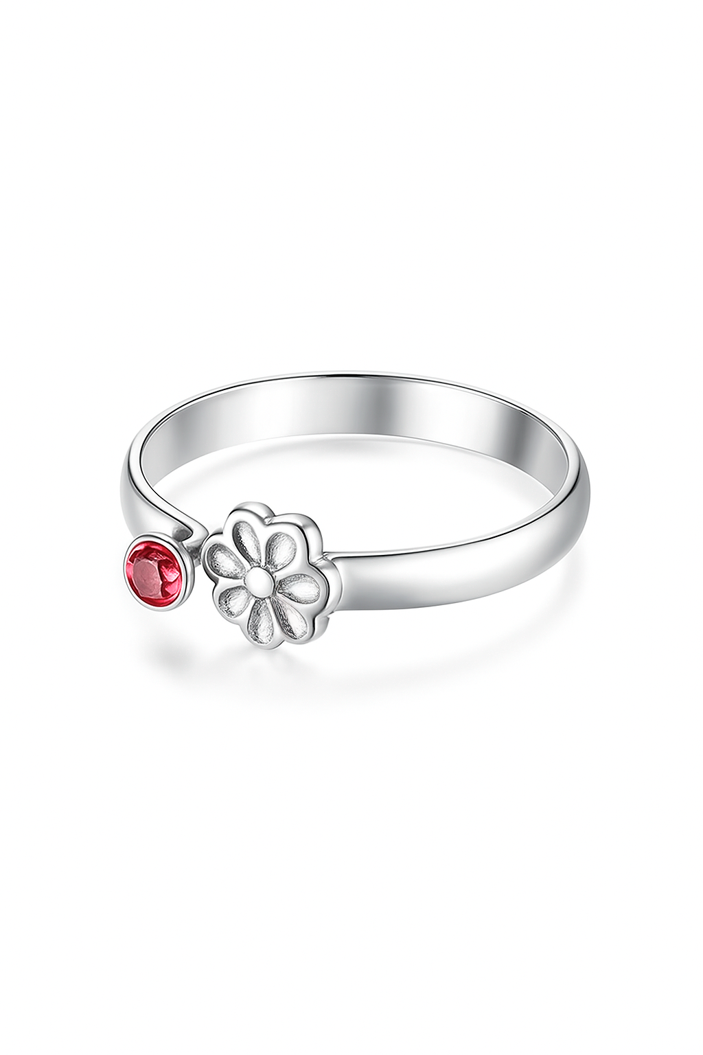 Anillo Midi de Flor modelo Evelia
