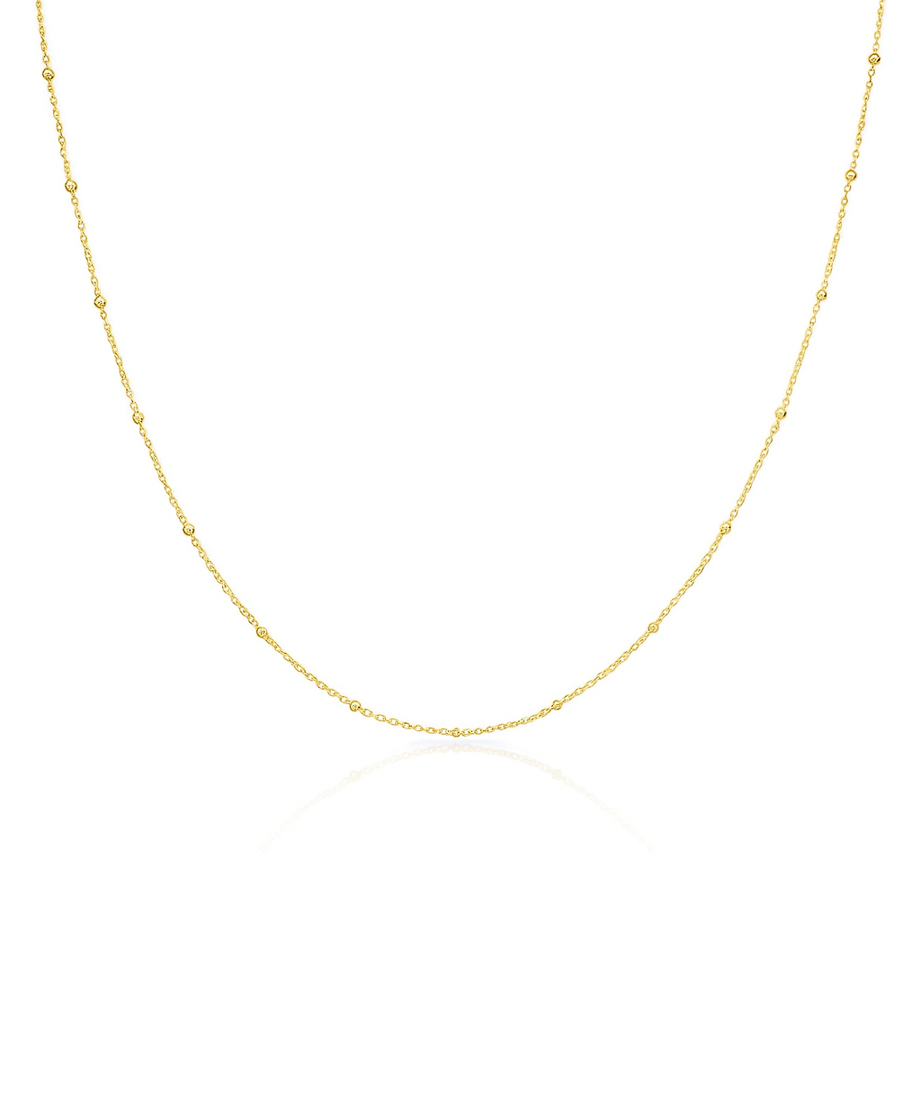 Gargantilla 45 cms con bolitas modelo Naira