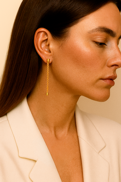 Pendientes trenzados modelo Elara