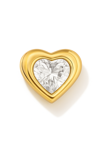 Colgante corazón circon modelo Amoris oro 18k