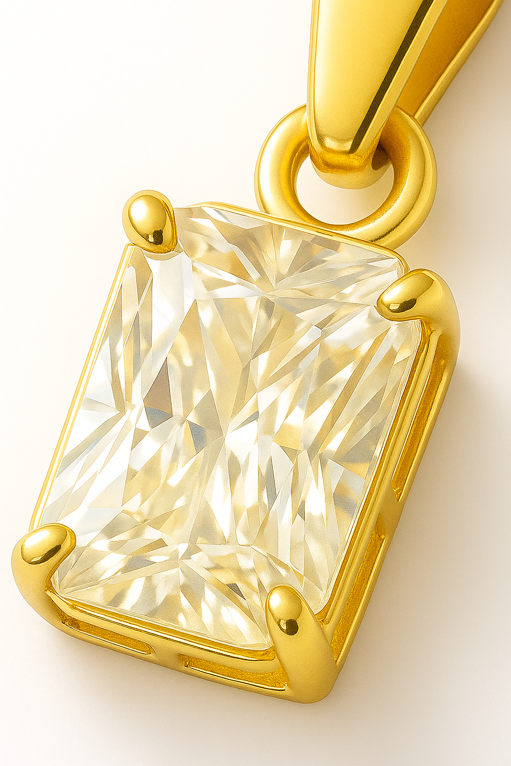 Colgante con Circón modelo Aureon oro 18k