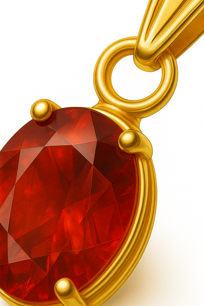 Colgante con Circón modelo Ignis de Oro 18k