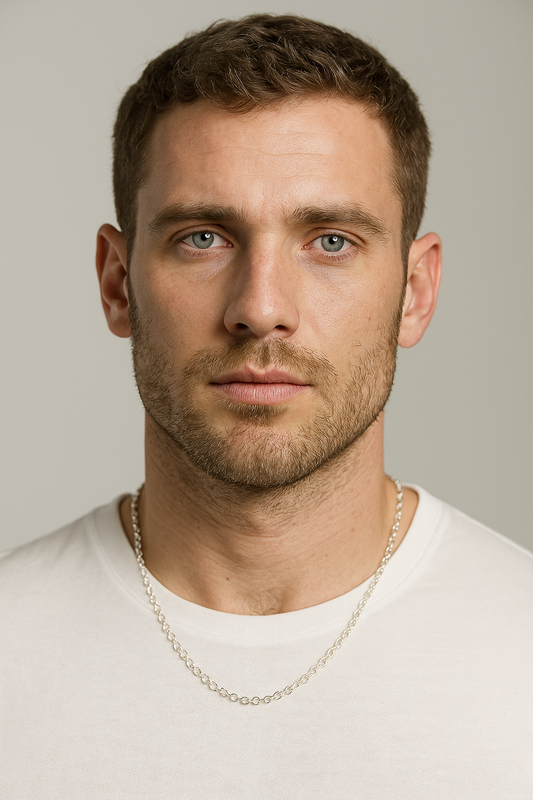 Gargantilla Rolo plana 45 cms modelo Drakkar