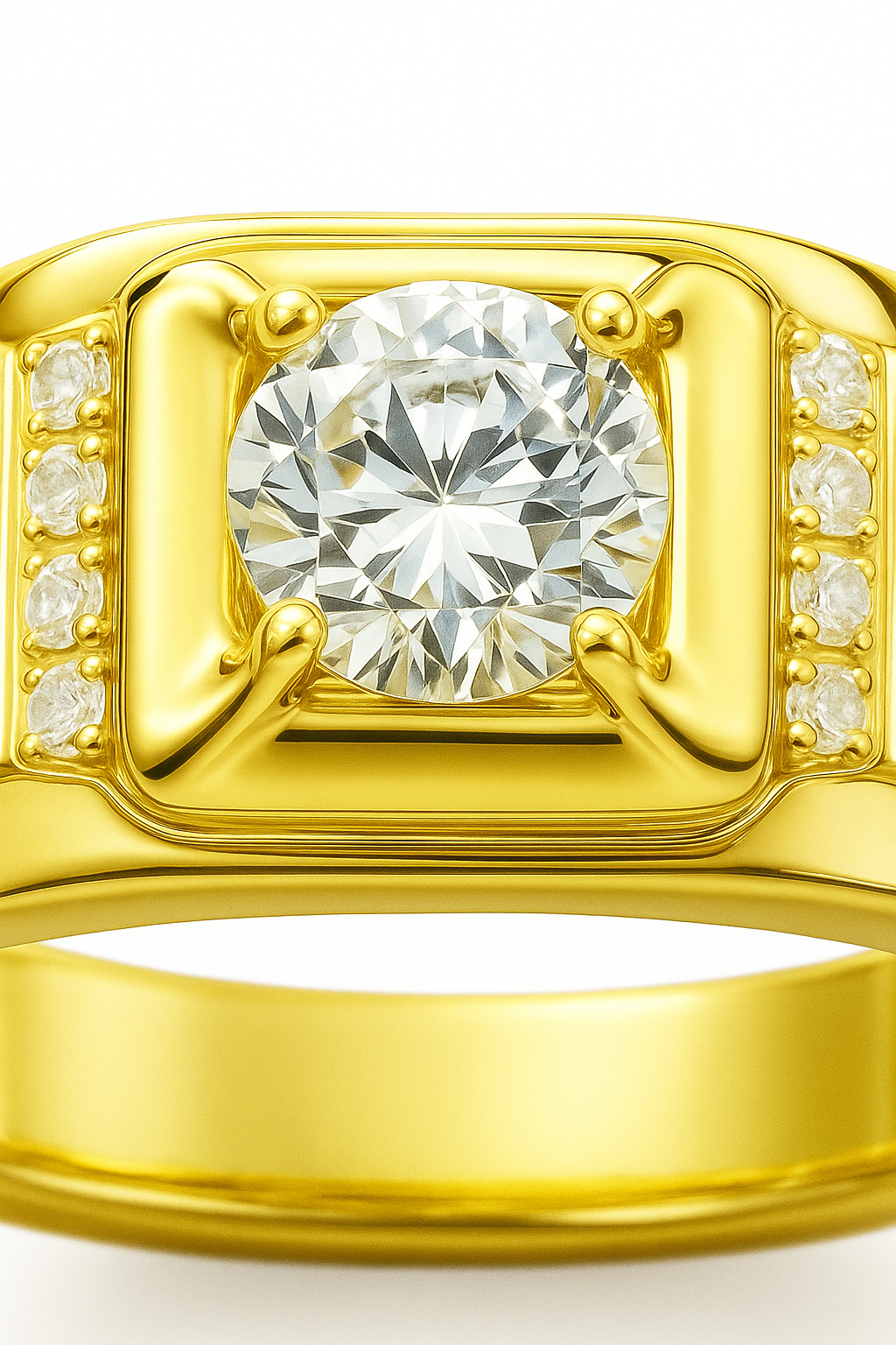 Anillo Sello modelo Cassian 18k