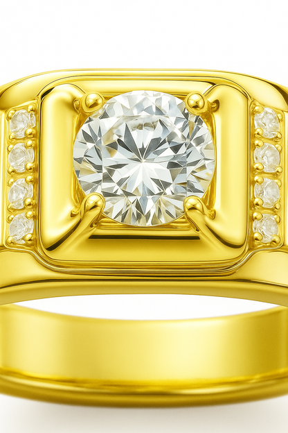 Anillo Sello modelo Cassian 18k