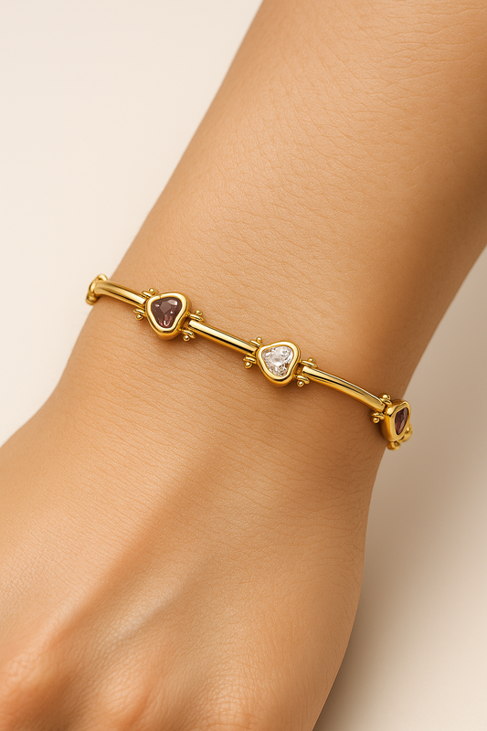 Pulsera Corazones modelo Amara