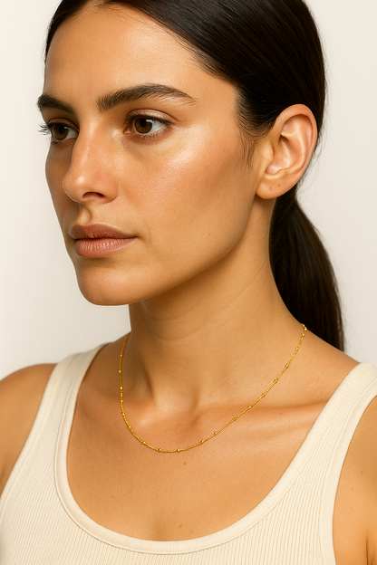 Gargantilla 45 cms con bolitas modelo Naira