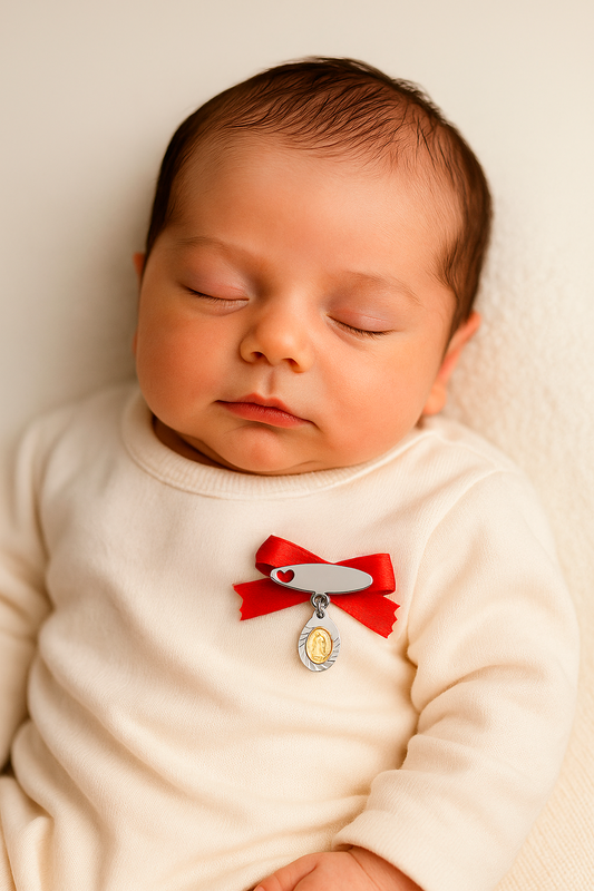 Prendedor Virgen de los Rayos modelo Corael