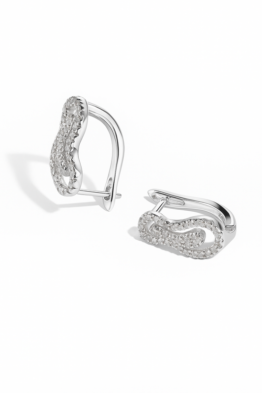 Aros con circones modelo Audra