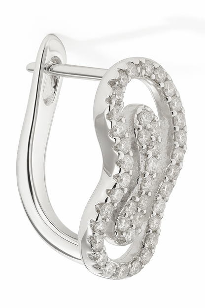 Aros con circones modelo Audra