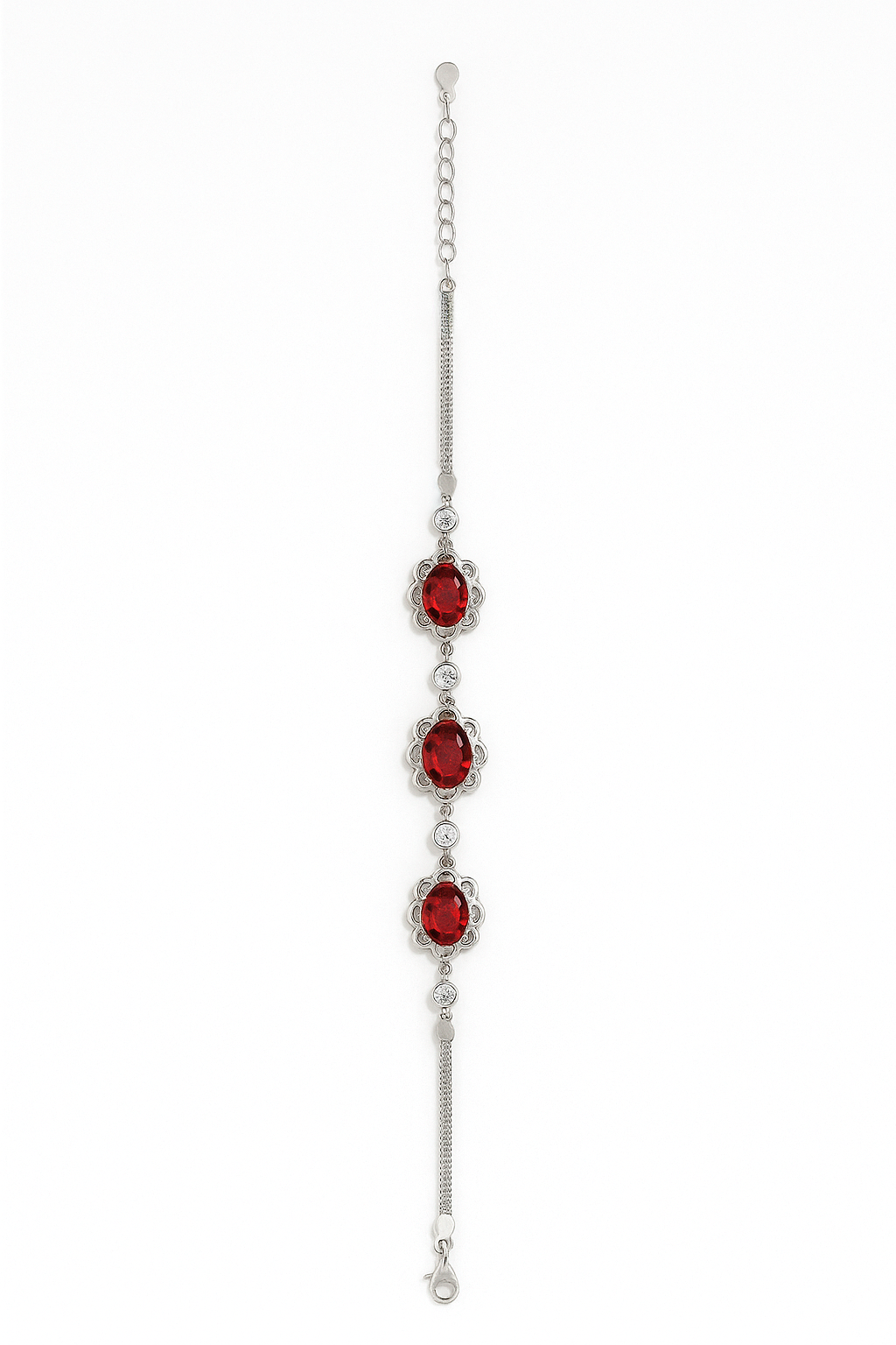 Pulsera de Flores rojas modelo Mireya