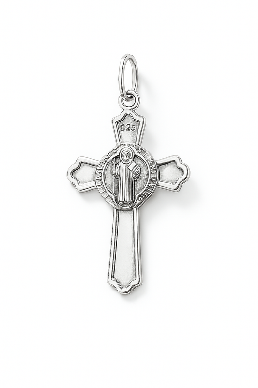 Colgante Cruz de Cristo y San Benito