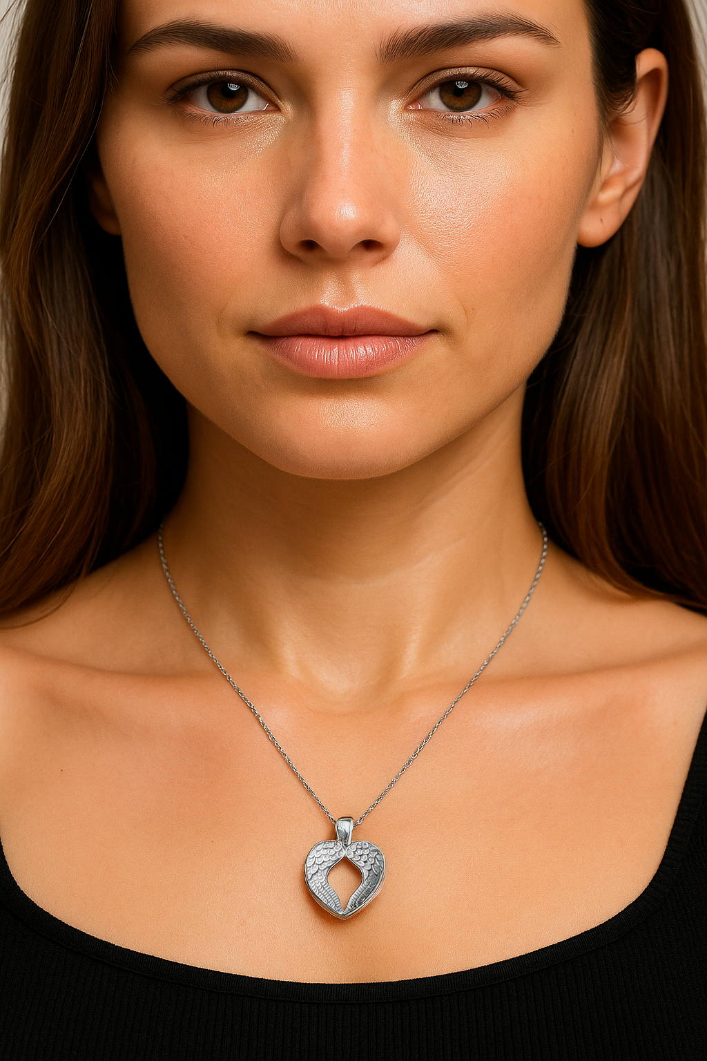 Colgante Corazón de Alas Modelo Elyon