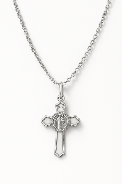 Colgante Cruz de Cristo y San Benito