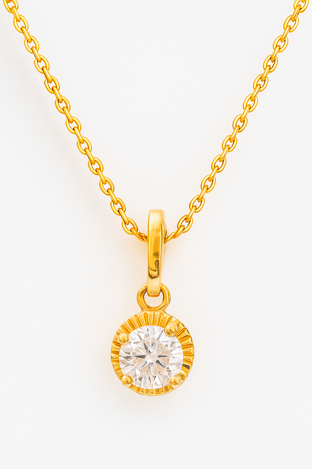 Gargantilla con punto de luz modelo Maelis