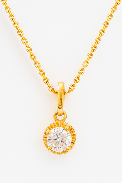 Gargantilla con punto de luz modelo Maelis