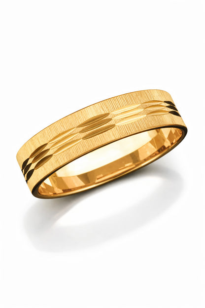 Alianzas facetada Oro 18k modelo Élan