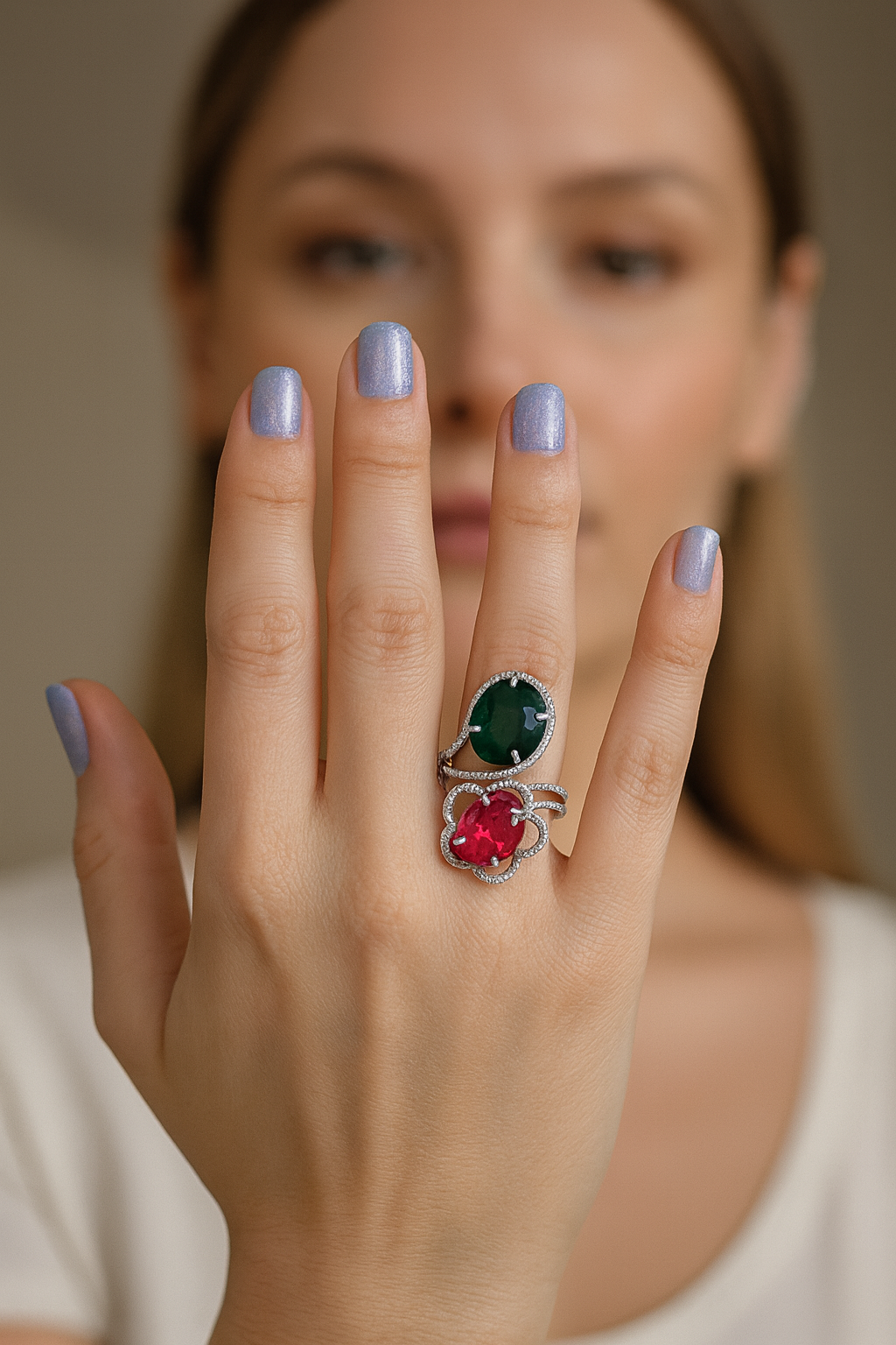 Anillo doble modelo Aelia