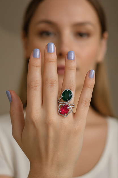 Anillo doble modelo Aelia